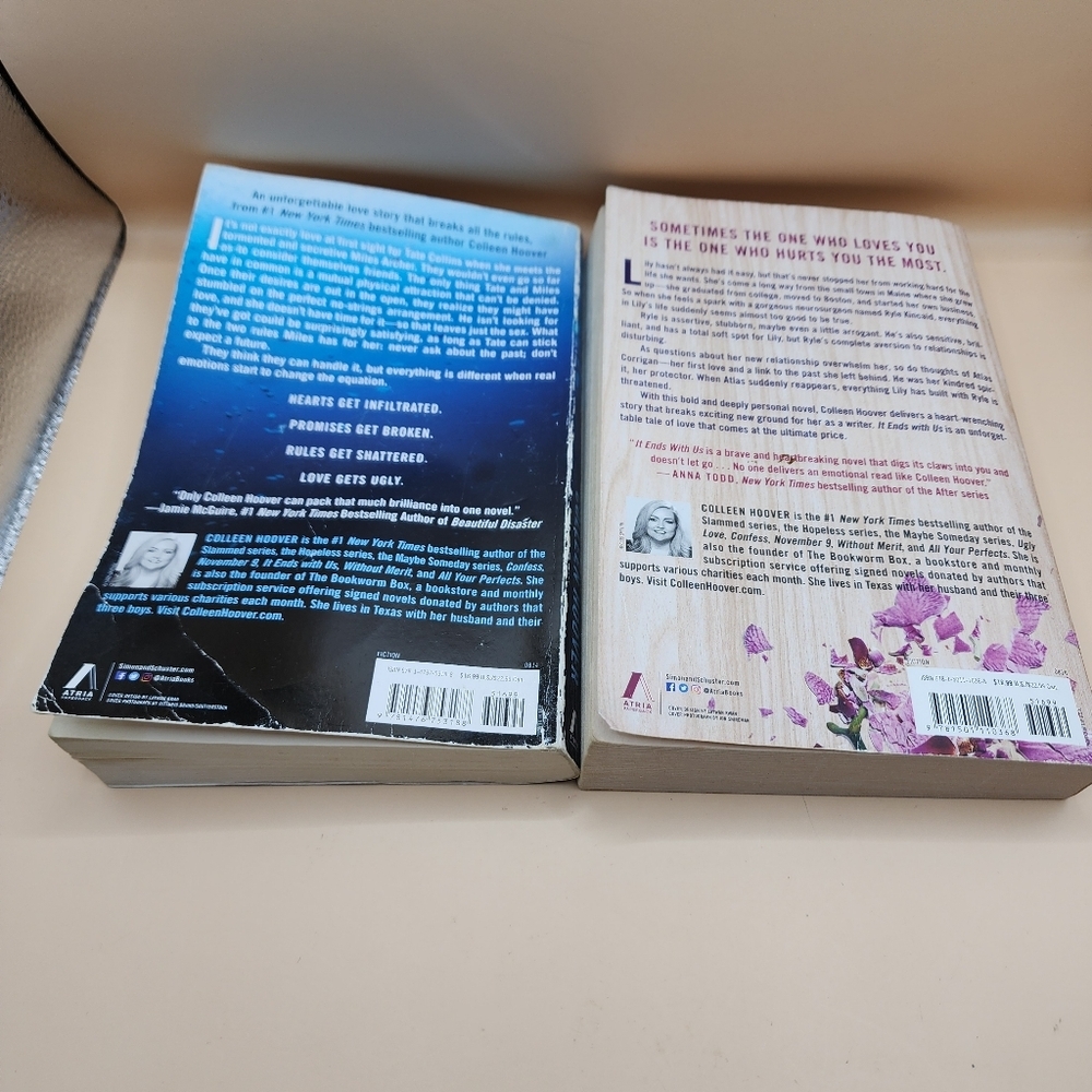 It Ends With Us + Ugly Love 2 Books Set by Colleen Hoover (English, Paperback) - Picture 3 of 3